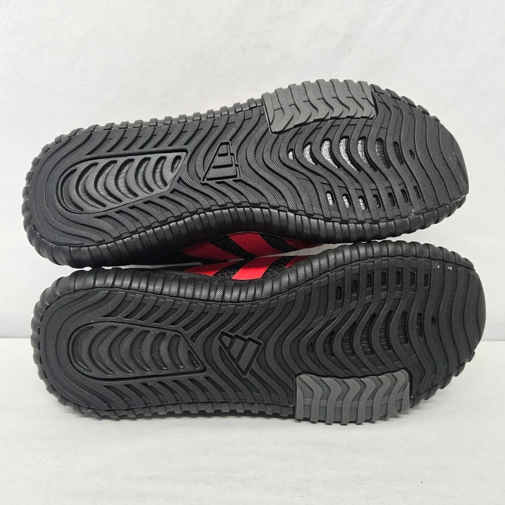 Adidas Kaptir‎ 4.0 Athletic Shoes Cloudfoam JR8528 Black Red Men Size 9.5